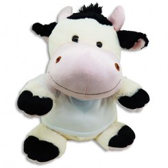 Vaca peluche grande 50 cm personalizada